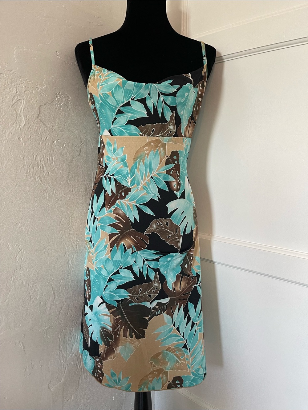 Vintage Y2K Sirens floral tropical dress
